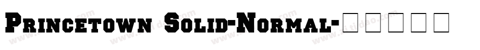 Princetown Solid-Normal字体转换